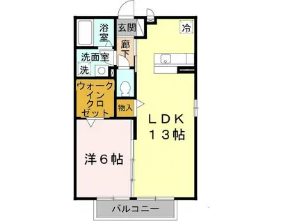 GRAND CHARIOT(1LDK/2階)の間取り写真