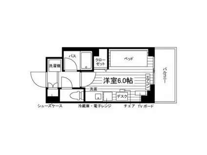 学生会館 FEEL T RESIDENCE(ワンルーム/3階)の間取り写真