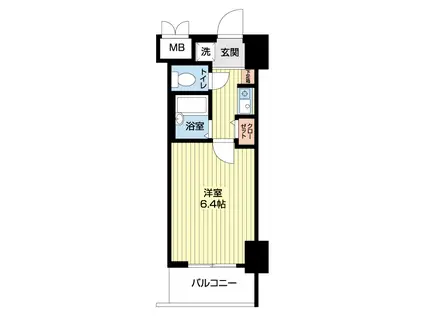 エステムコート新大阪(1K/1階)の間取り写真