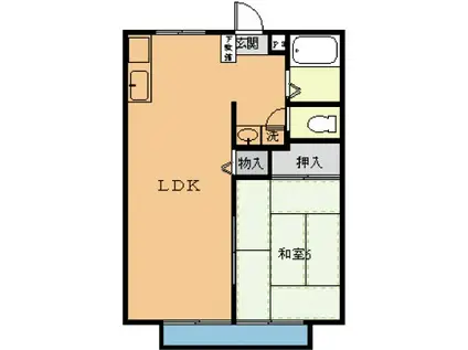 PIER39(1LDK/2階)の間取り写真