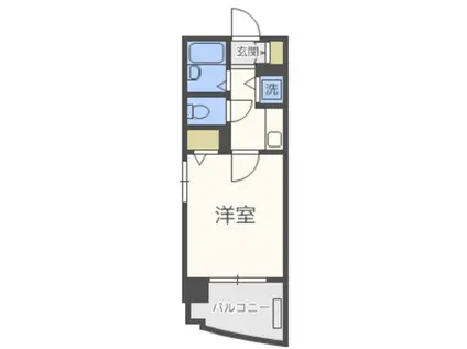 ライオンズマンション県庁東(1K/10階)の間取り写真