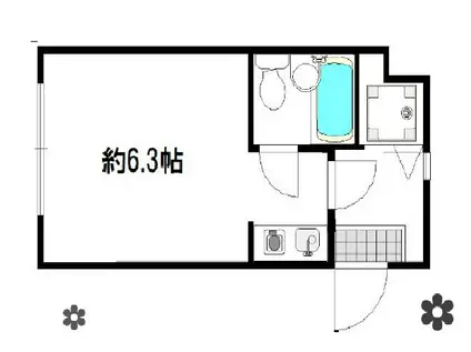 目黒ロフト(ワンルーム/1階)の間取り写真