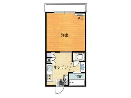 K&Mコーポ(1K/2階)の間取り写真