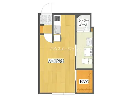 クレール5(ワンルーム/1階)の間取り写真