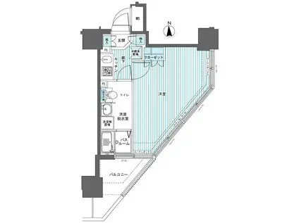 フェニックス西参道タワー(1K/7階)の間取り写真
