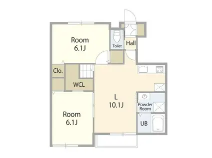 CIEL CLAIR池上(2LDK/1階)の間取り写真