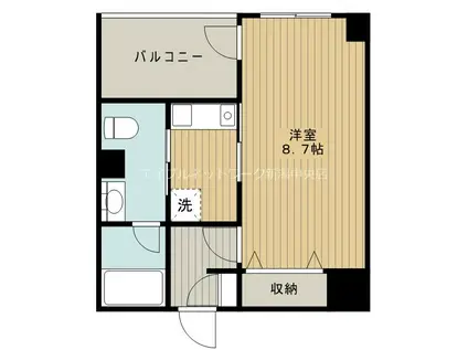 BUENA西堀通5番町(1K/5階)の間取り写真