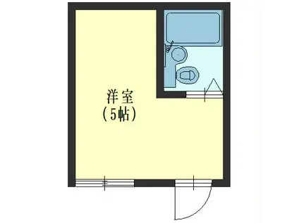 ロジングやなぎだII(ワンルーム/2階)の間取り写真