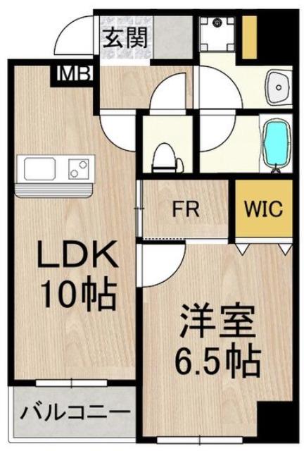 CITY SPIRE難波グレイス(1SLDK/10階)の間取り写真