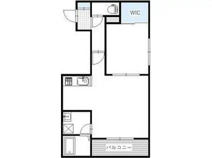 OPUS篠路(1LDK/3階)の間取り写真