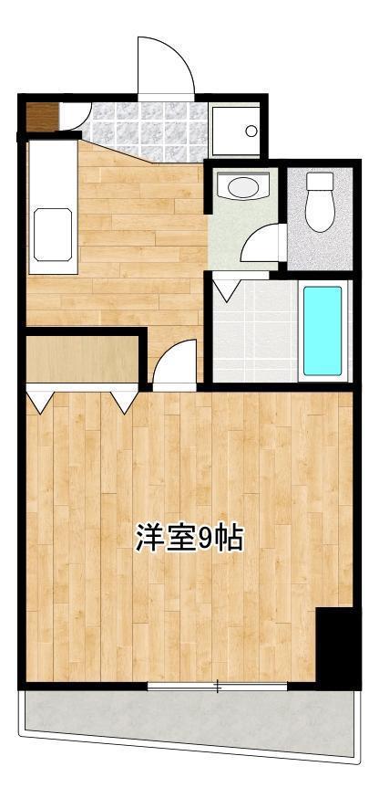 トウイナーズマンション(1K/7階)の間取り写真