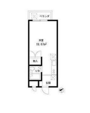 日野屋第一ビル(ワンルーム/4階)の間取り写真