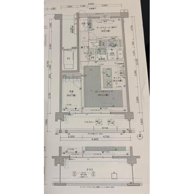 デュオヒルズ戸田公園(2LDK/1階)の間取り写真