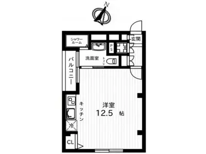 巣鴨コーポラス(ワンルーム/8階)の間取り写真