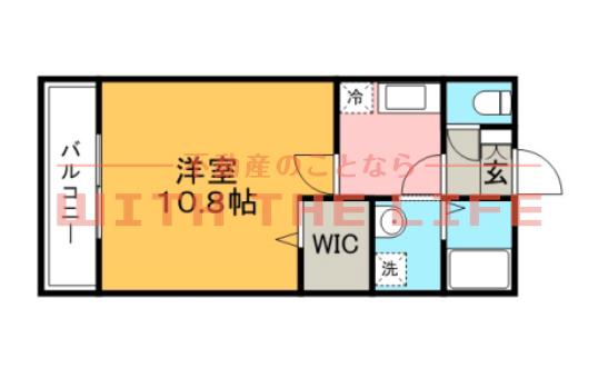 ＪＲ久大本線 御井駅 徒歩24分 3階建 築22年(1K/3階)の間取り写真