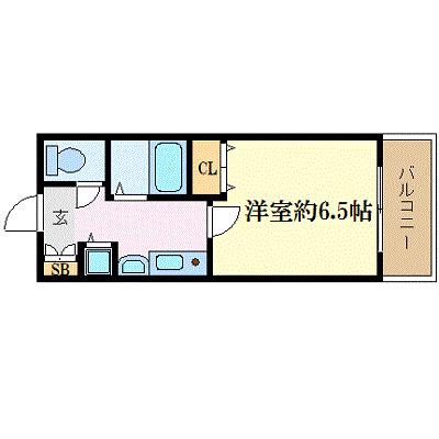 プレサンス栄メディパーク(1K/4階)の間取り写真
