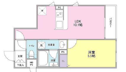 キャナルステージ(1LDK/3階)の間取り写真