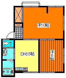 アーバンティ小沼(2DK/1階)の間取り写真