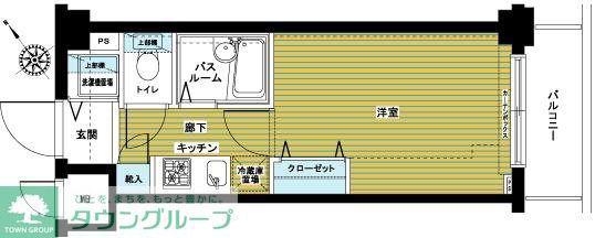 フェニックス・エルミタージュ(1K/5階)の間取り写真