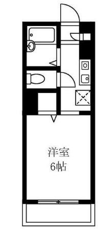 ヨコハマベイキングプリンセス(1K/1階)の間取り写真