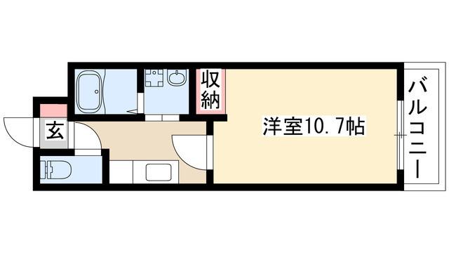 リバパレス鶴舞(1K/5階)の間取り写真
