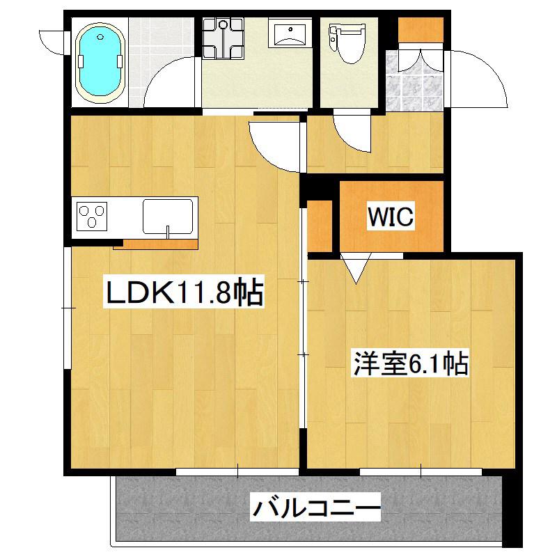 LIEBE K(1LDK/3階)の間取り写真