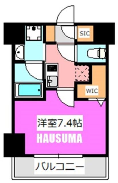 CRACIA東十条(1K/2階)の間取り写真