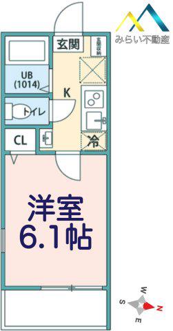 VENUS LAGOON 白幡仲町(1K/2階)の間取り写真