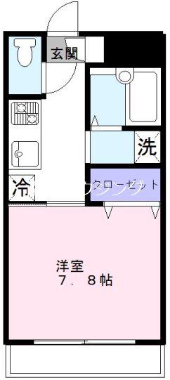 クリスティーV(1K/2階)の間取り写真