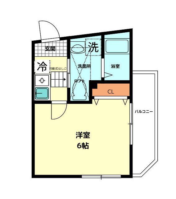 コーポランセ中野(1K/3階)の間取り写真
