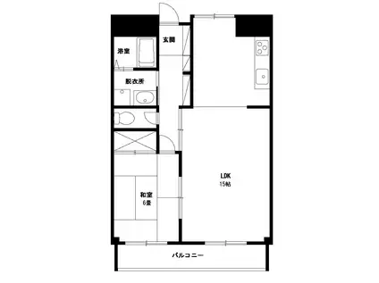 パークサイドステージ(1LDK/4階)の間取り写真