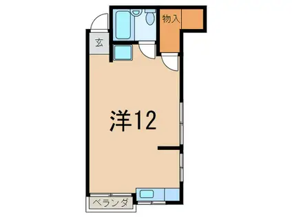 メールメゾン・シマ(ワンルーム/2階)の間取り写真