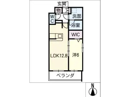 ソルジェンテ(1LDK/2階)の間取り写真