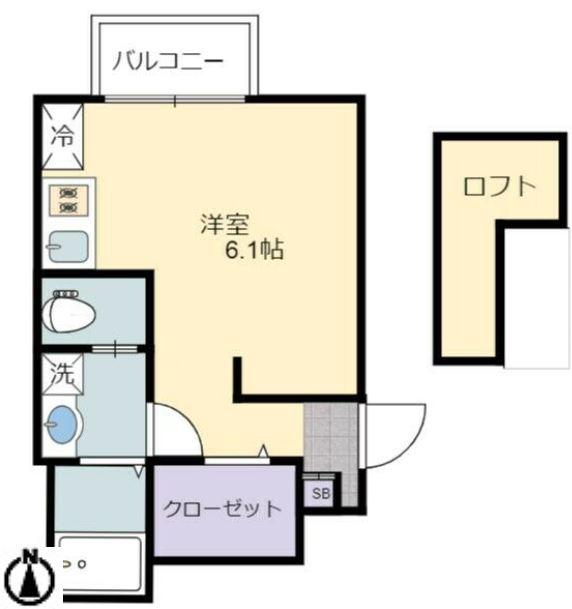 あんしん日置荘西町08-2012(1K/1階)の間取り写真