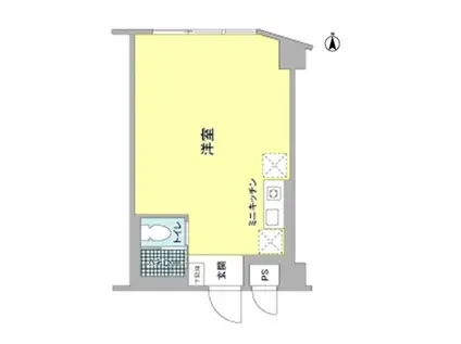 静鉄音羽ビル(ワンルーム/3階)の間取り写真