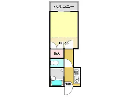 曙町レジデンス(1K/1階)の間取り写真