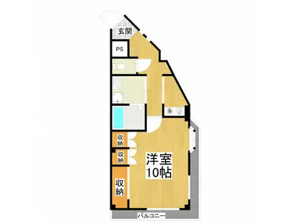 メゾンアルカディア金剛(1K/3階)の間取り写真