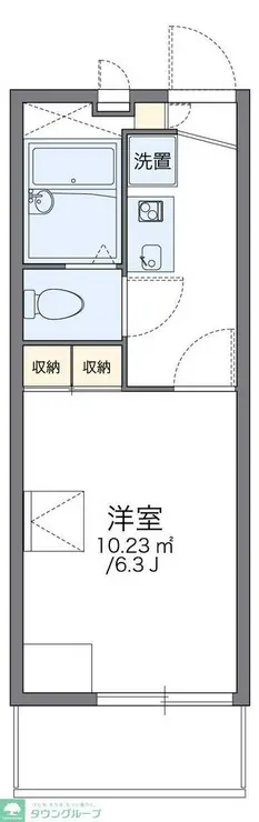 レオパレスMASA 94 3階階 間取り