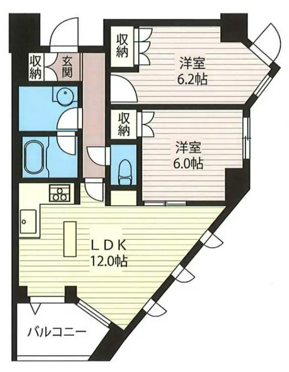 エスティメゾン北新宿 7階階 間取り