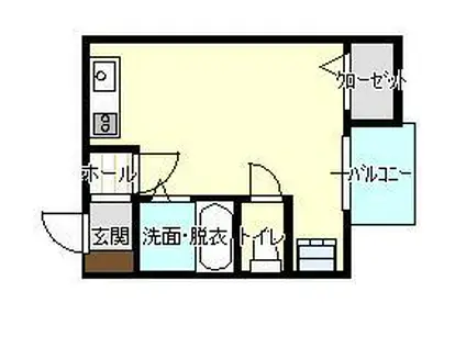 グレイス-M(ワンルーム/3階)の間取り写真
