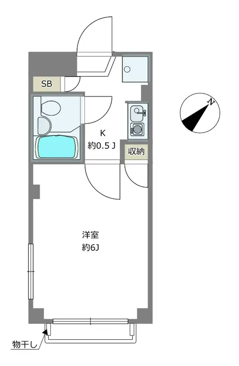 コーポヒロ 2階階 間取り