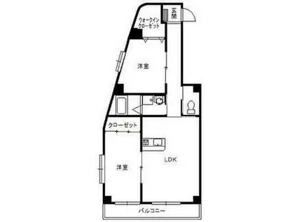 199 ファミーユ戸田(2LDK/2階)の間取り写真