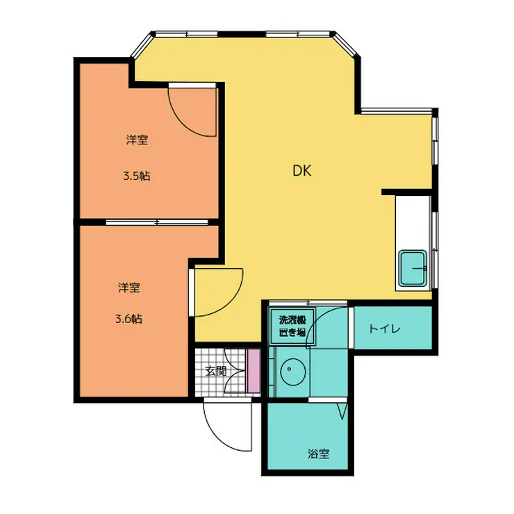 勝どき中央ロードス 7階階 間取り
