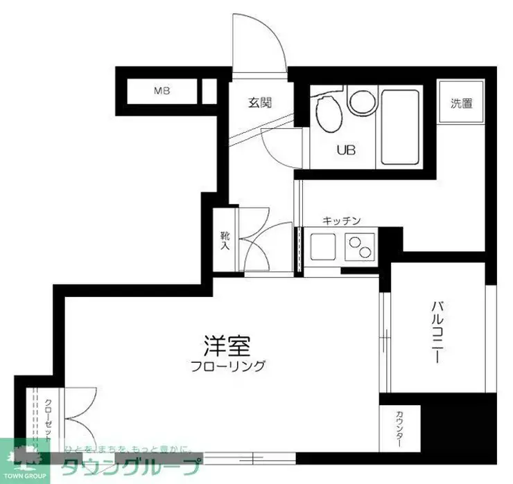 アクシア新宿御苑 8階階 間取り