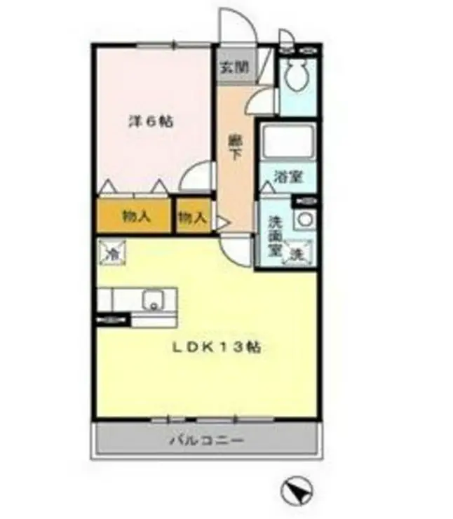 サンライズ上大岡 2階階 間取り