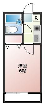 エキスプレス清水ケ丘(1K/1階)の間取り写真