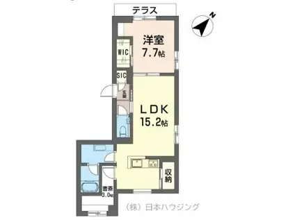 ザ・グランツ大倉山(1SLDK/2階)の間取り写真