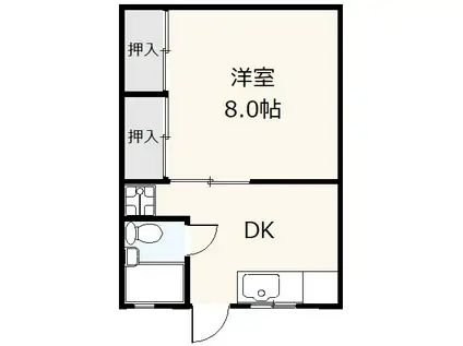 MARITOZZO(1DK/1階)の間取り写真