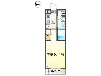 小田原市田島マンション工事(1K/3階)の間取り写真