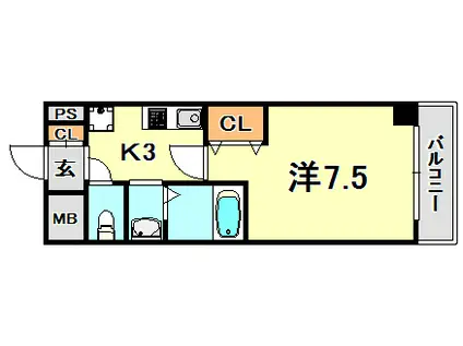 MA MAISON DE SUMA(1K/2階)の間取り写真